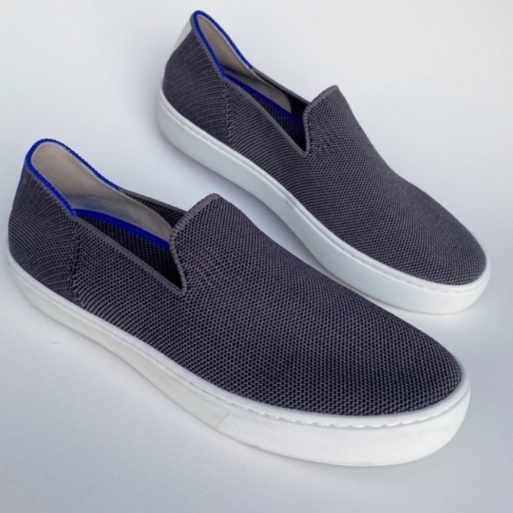 Rothy's Slip on Sneaker in Steel Gray 9